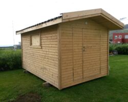 Smáhýsi 9,5 fm með liggjandi klæðningu 9,5 fm smáhýsi með liggjandi klæðningu